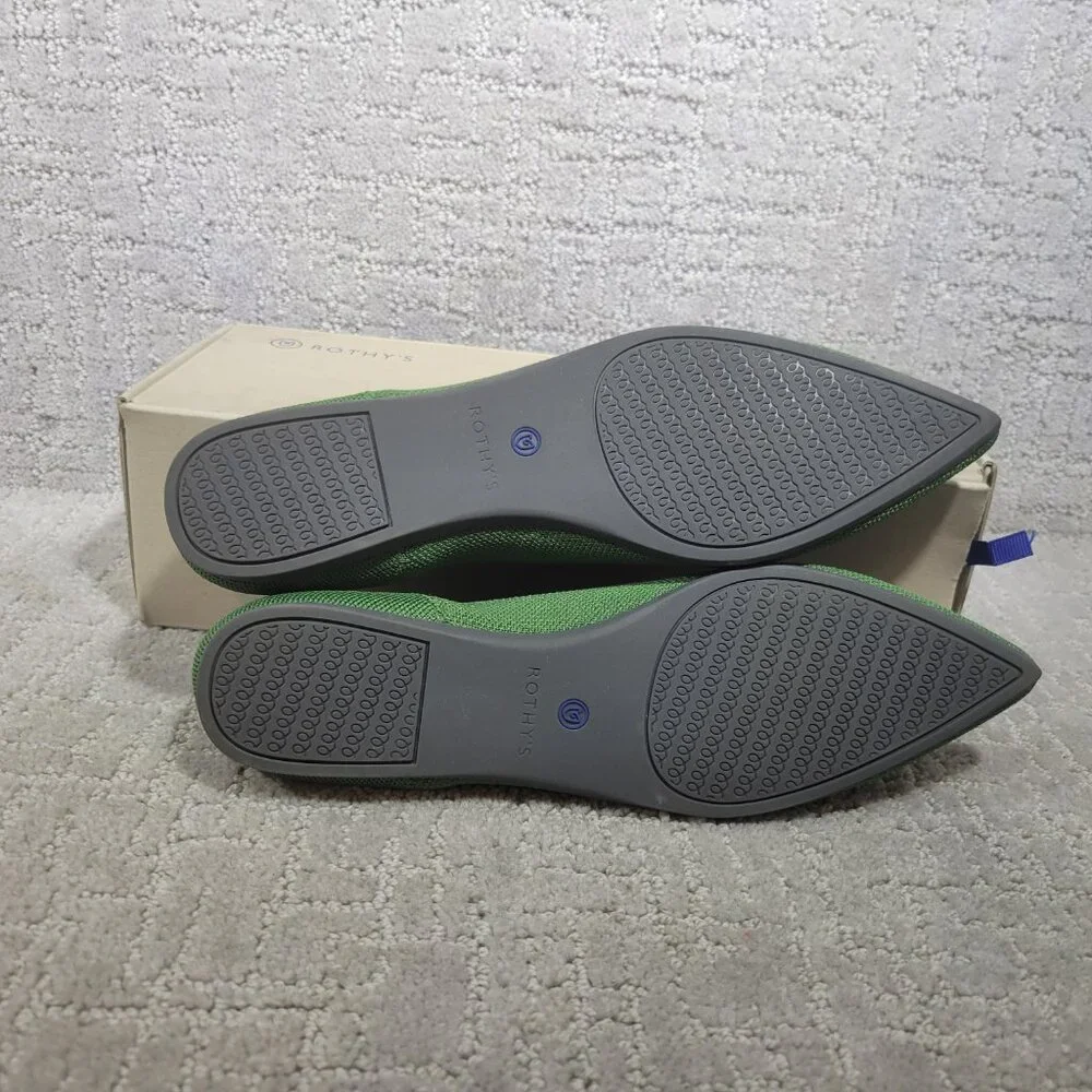 Rothy's The Point Women's Size US 8 Willow Green Flat Ballet Slip On Shoes - Picture 7 of 9